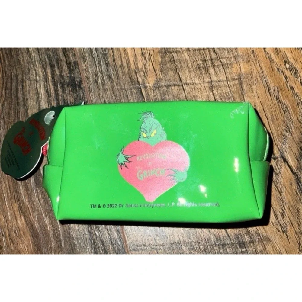 The Grinch x Makeup‎ Revolution Cosmetics Mini Cosmetic Bag New NOS Seuss